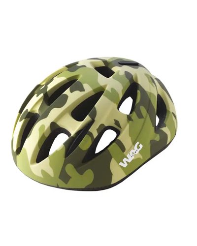 Wag Sky Helmet For Kids, Size S. Camouflage Green, Mat Finish.
