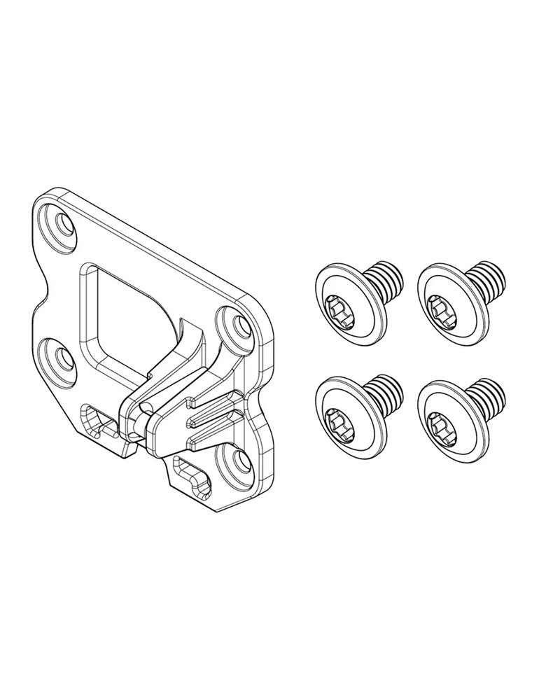 Bosch Kit Piastra di Fissaggio CompactTube Orizzontale, Lato Serratura, Assiale/Pivot (BBP324Y)