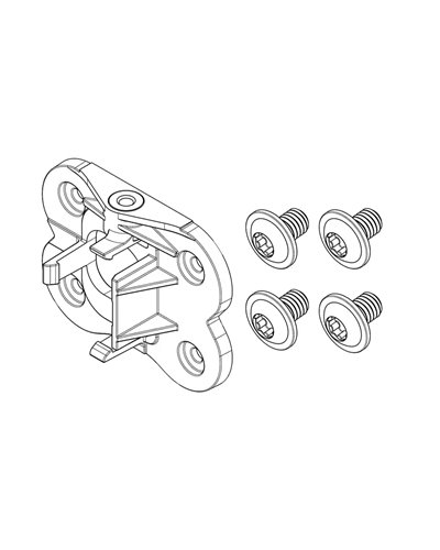 Bosch CompactTube Horizontal, Plug Side, Fixed Mount Screw-On Plate Kit (BBP324Y)