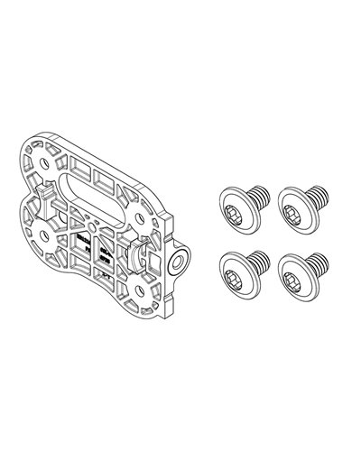 Bosch CompactTube Vertical, Nonplug Side, Fixed Mount Screw-On Plate Kit (BBP324Y)