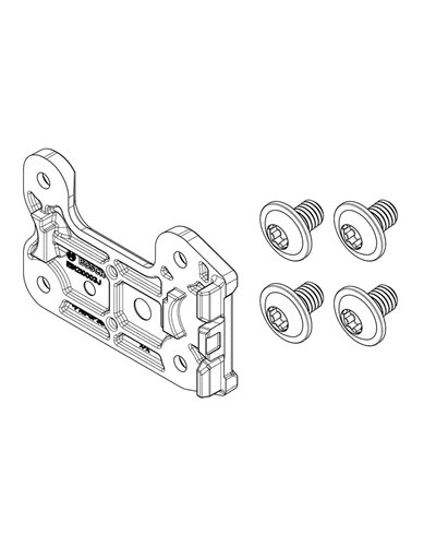 Bosch Kit Piastra di Fissaggio CompactTube Verticale, Non Lato Serratura, Assiale/Pivot (BBP324Y)