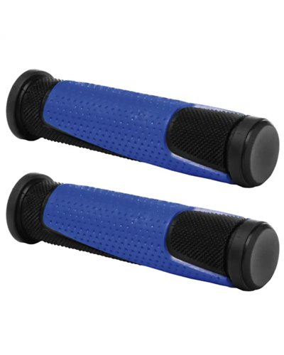 WAG Double D MTB Grips 125mm, Black/Blue