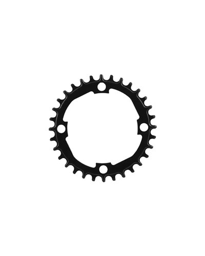 Wag Chainring e-Bike Steel BCD 104mm 4-Bolts 1X11/12S - 32 Teeth SH12, Black