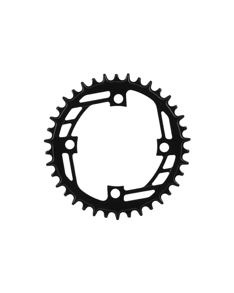 Wag Chainring e-Bike Steel BCD 104mm 4-Bolts 1X11/12S - 38 Teeth SH12, Black