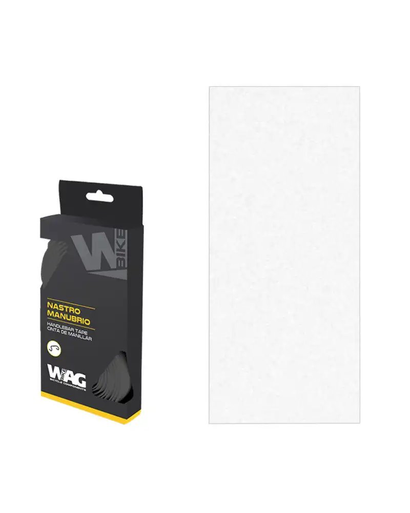 Wag Handlebar Tapes Basic With Gel, 30X1800X2, 5mm, Pack Of 2Tapes, 2Plugsand 2Pcs Of Adhesive Tape, White