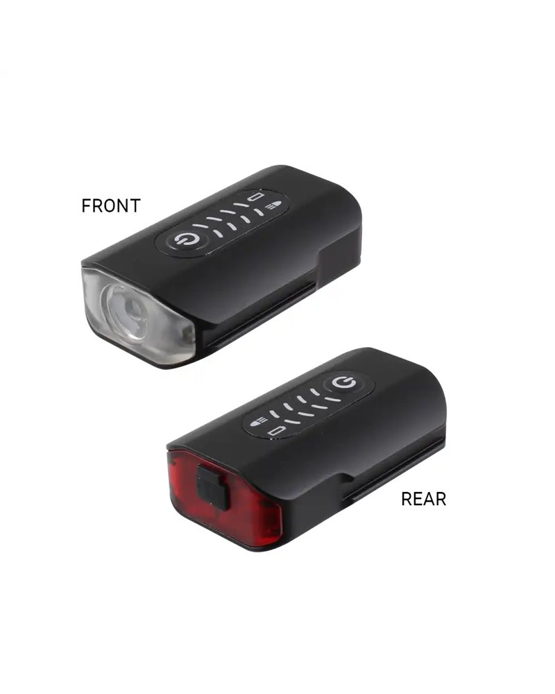 Wag Helmet Front Rear Light - Black