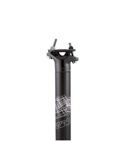 Wag Seat Post 27.2 X 350mm Wag, Alloy 6061, Sand Black Colour