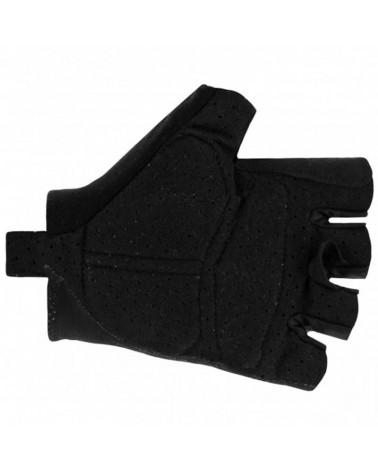 Santini Cubo Short Summer Cycling Gloves, Black