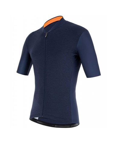 Santini Color Men's Short Sleeve Cycling Jersey, Nautica Blue 
