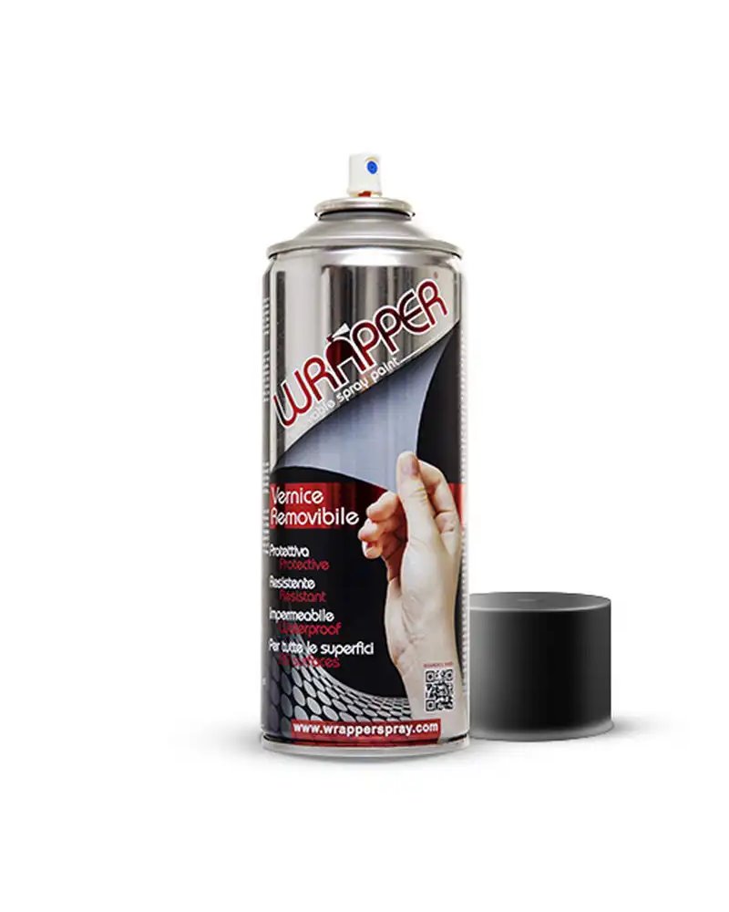 Wrapperspray Bomboletta Vernice Rimovibile Wrapper Nero Opaco 400 ml
