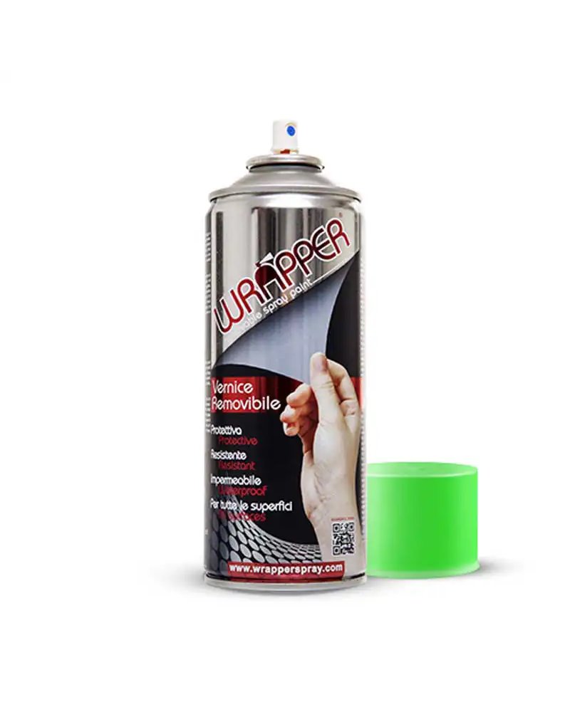 Wrapperspray Bomboletta Vernice Rimovibile Wrapper Fluo Verde 400 ml