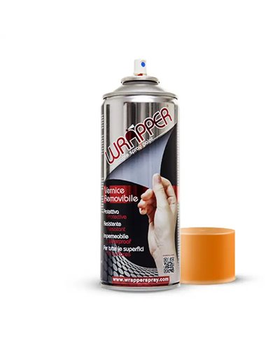 Wrapperspray Bomboletta Vernice Rimovibile Wrapper Fluo Arancio 400 ml