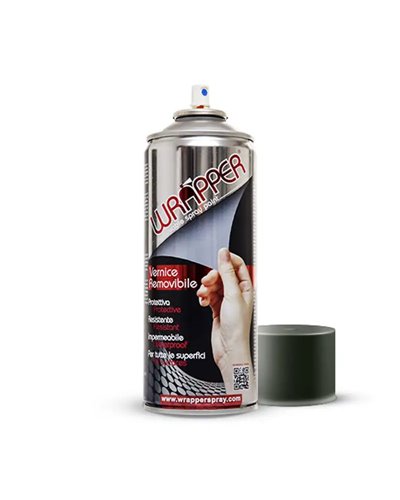Wrapperspray Bomboletta Vernice Rimovibile Wrapper Grigio Titanio Opaco Met 400 ml
