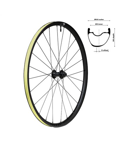 WTB Front Wheel CZR I23 Db TCS 28/700C - Front, Center Lock