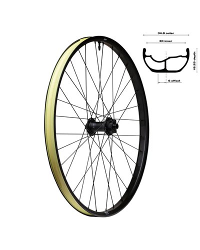 WTB Wheel HTZ I30 Db TCS Boost 29 - Rear, SH11, 6 Bolts