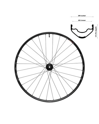 WTB Wheel Proterra Light I25 Db TCS 28/700C - Posteriore, SH11, 6 Bolts