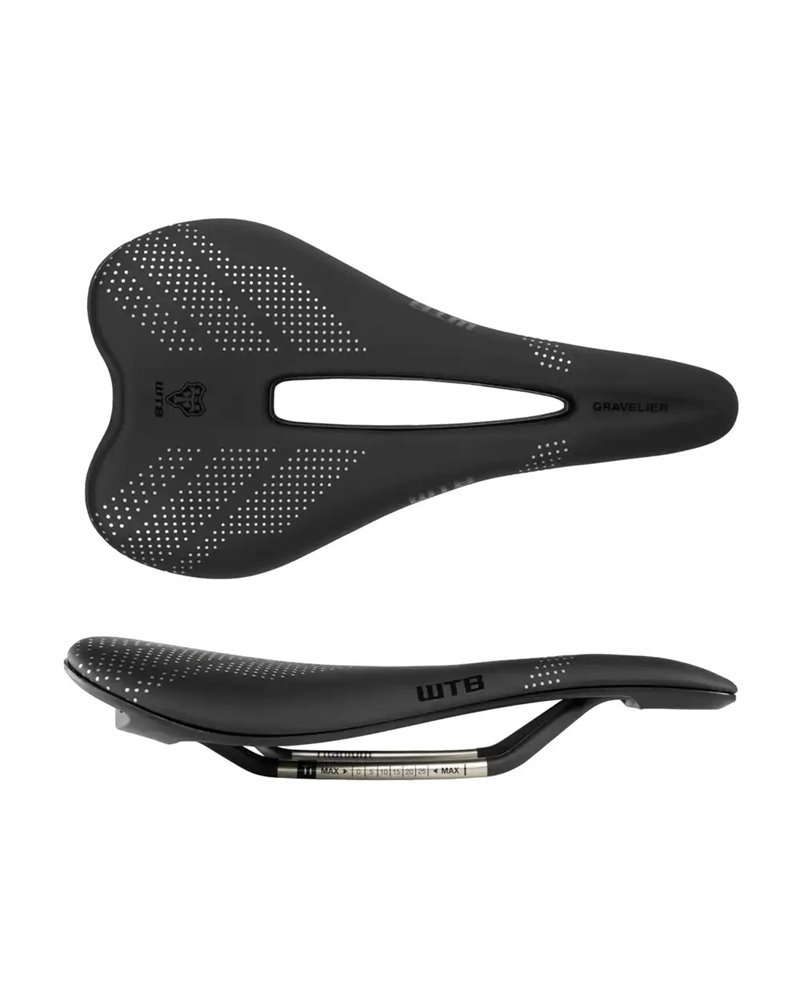 WTB Saddle Gravelier Medium - Titanium, Black, DNA