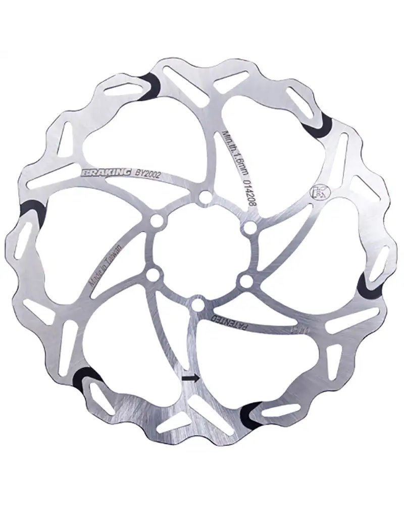 Braking BY2002 Disc Rotor WFix Batfly 6 Holes - 160mm, Thickness 1.9mm