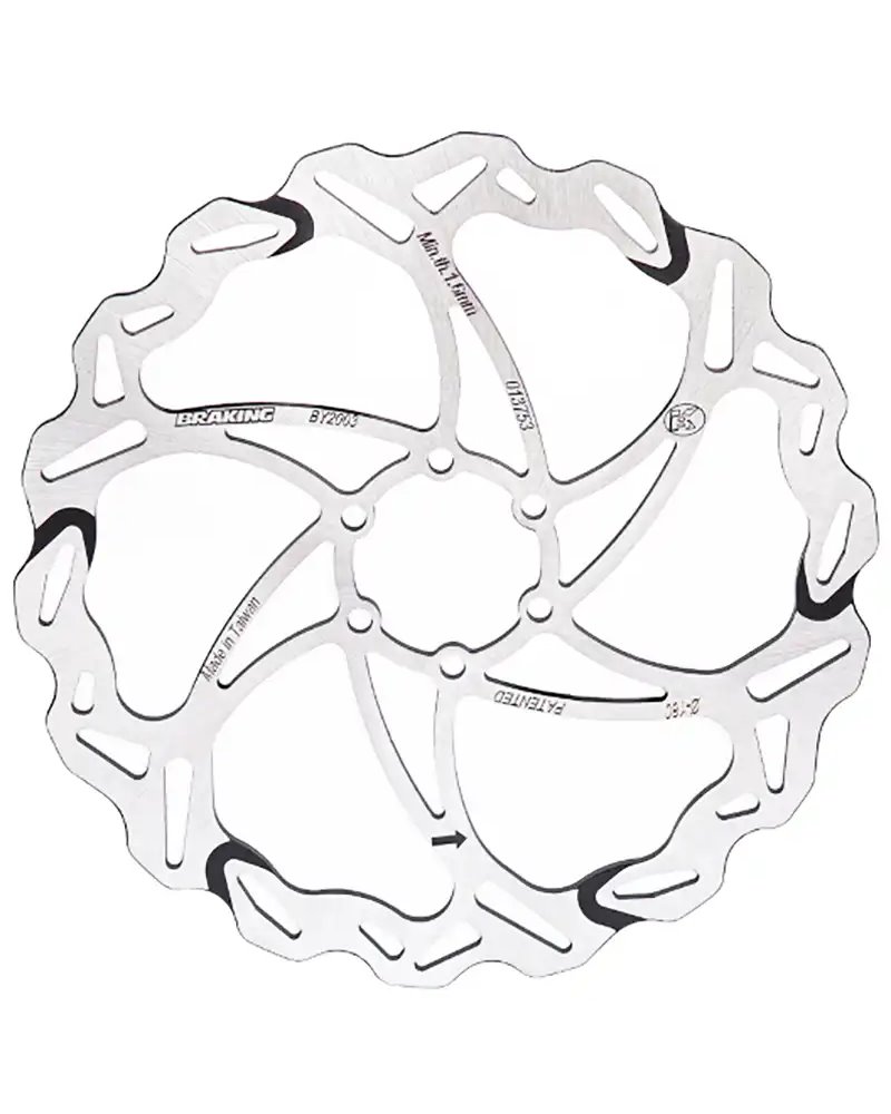 Braking BY2003 Disc Rotor WFix Batfly 6 Holes - 180mm, Thickness 1.9mm