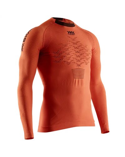 X-Bionic The Trick 4.0 Run Maglia Maniche Lunghe Uomo, Trick Orange/Black
