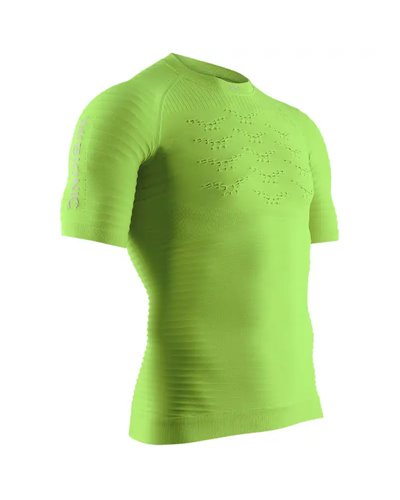 X-Bionic Effektor 4.0 Run Maglia Maniche Corte Uomo, Effektor Green/Arctic White