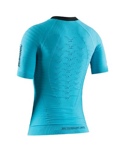 X-Bionic Effektor 4D Run Women's Running Short Sleeve Shirt, Turquoise/Opal Black