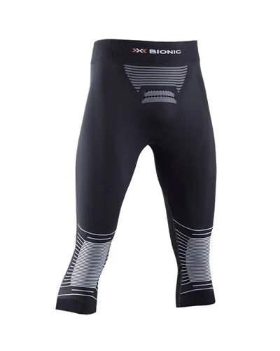 X-Bionic Energizer 4.0 Men's Baselayer 3/4 Pants, Opal Black/Arctic White