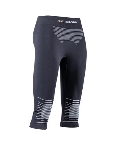 X-Bionic Energizer 4.0 Women's Baselayer 3/4 Pants, Opal Black/Arctic White
