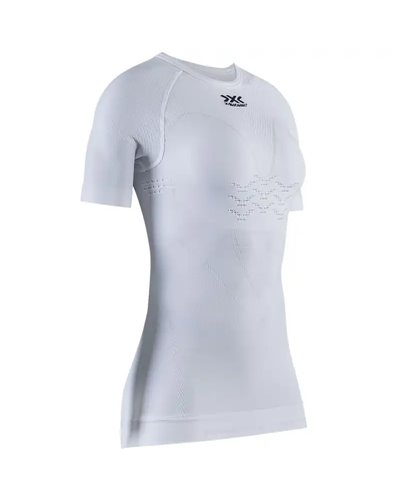 X-Bionic Energizer 4.0 Light Maglia Maniche Corte Girocollo Donna, Arctic White/Dolomite Grey
