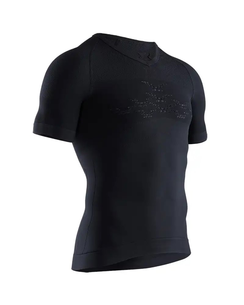 X-Bionic Energizer 4.0 Light Maglia Maniche Corte Scollo a V Uomo, Opal Black/Arctic White