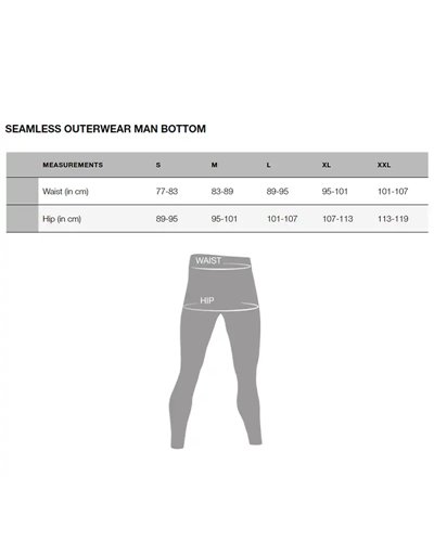 X-Bionic Energy Accumulator 4.0 Calzamaglia 3/4 Baselayer Uomo, Charcoal/Yellow
