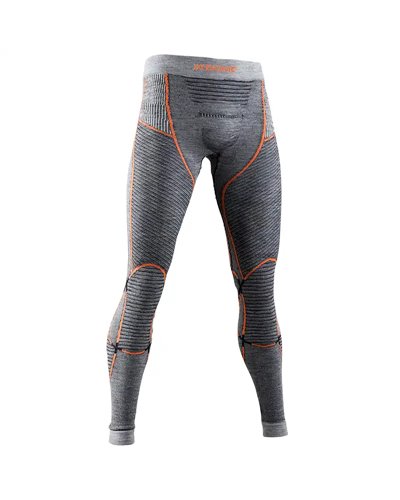 X-Bionic Merino 4.0 Calzamaglia Baselayer Uomo, Black/Grey/Orange