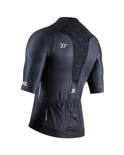 X-Bionic Corefusion Aero Maglia Maniche Corte Uomo Full Zip, Opal Black