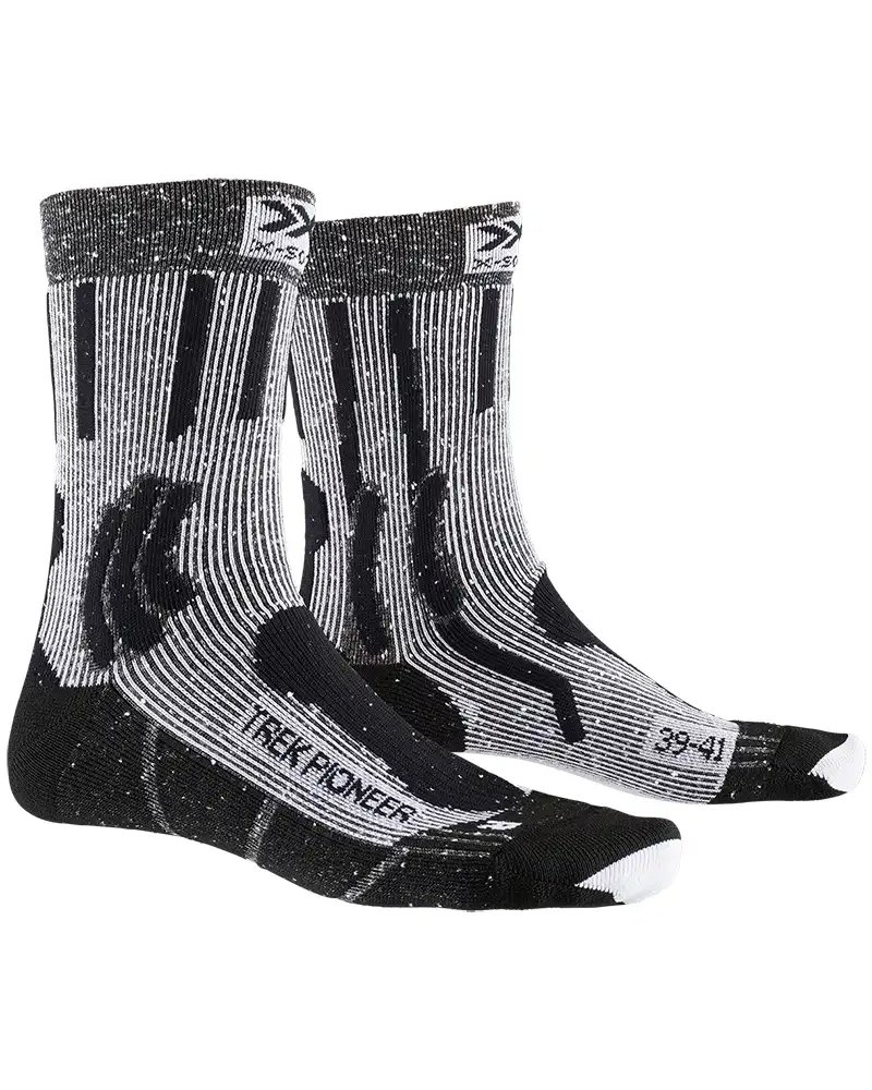 X-Bionic X-Socks Trek Pioneer Calze Trekking, Opal Black/Flocculus White