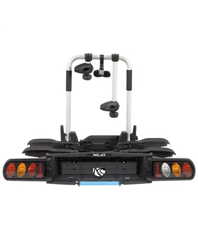 XLC Beluga II VC-C03 13 Pin Plug Foldable Towbar Bike Rack, Black (2 e-Bikes)