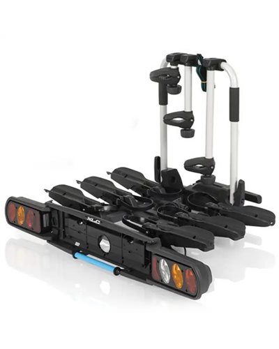 XLC Beluga III VC-C03 13 Pin Plug Foldable Towbar Bike Rack, Black (3 e-Bikes)