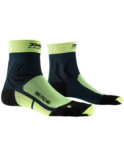X-Bionic X-Socks Bike Pro Mid Socks, Phyton Yellow/Pine Green