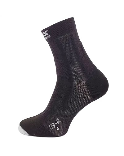 X-Bionic X-Socks Run Fast 4.0 Running Socks, Opal Black/Arctic White