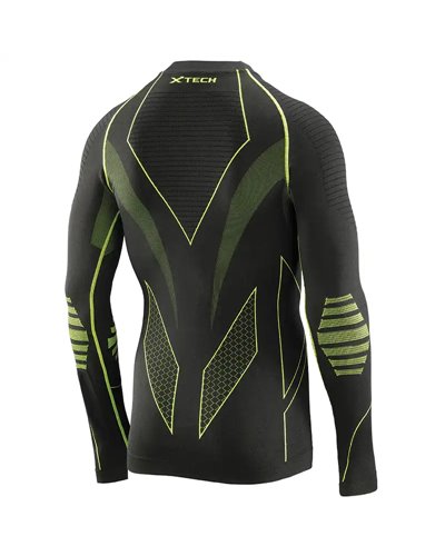 XTech Titanium Maglia Intimo Girocollo Maniche Lunghe, Nero