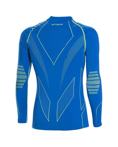 XTech Titanium Maglia Intimo Girocollo Maniche Lunghe, Blu