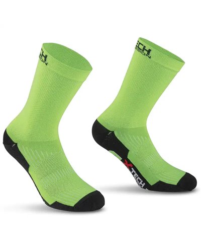 XTech Professional Carbon Multisport Socks, Green Fluo