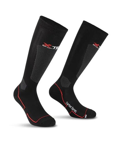 XTech Carbon 2.0 Calze Tecniche, Black