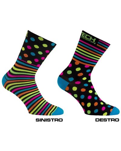 XTech XT115 Calze Multisport, Multicolore