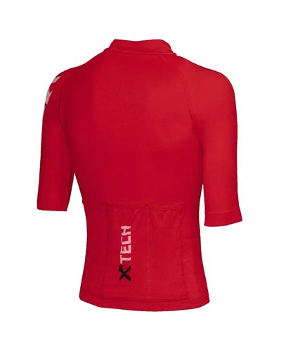 XTech Speed Full Zip Maglia Maniche Corte Uomo, Rosso