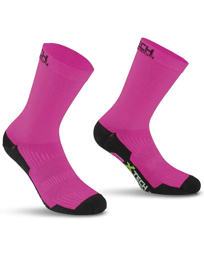 XTech Professional Carbon Multisport Socks, Fuchsia