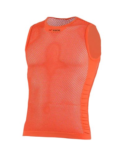 XTech Air Evo Sleeveless Base Layer, Fluo Orange