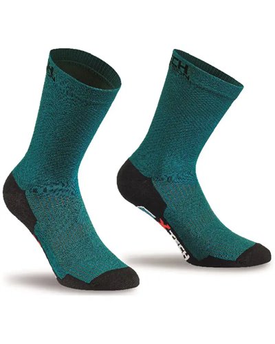 XTech Professional Carbon Calze Multisport, Petrolio