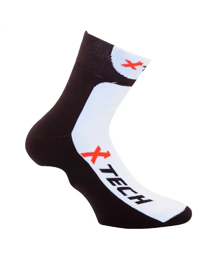 XTech XT67 Ciclyng Shoe Cover, Black/White