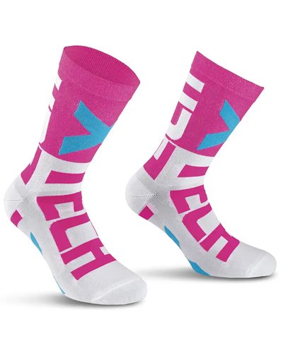 XTech XT132 Multisport Socks, White/Fuchsia