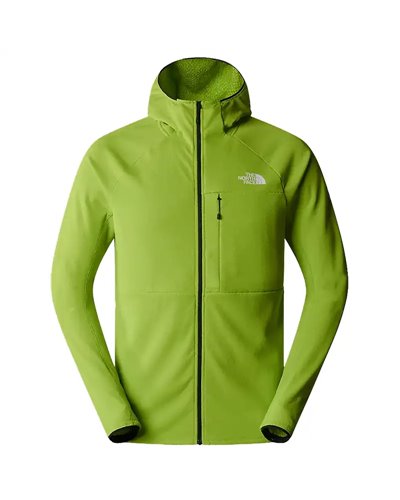 The North Face Summit FutureFleece Men's Full Zip Hooded Midlayer Jacket, Meadow Grass